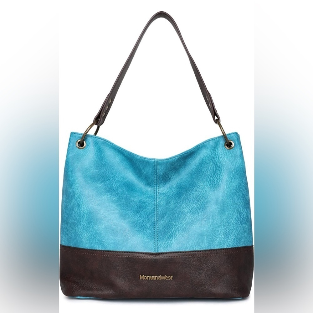 Montana West Women's‎ Turquoise Hobo Shoulder Handbag -New In Original Packaging